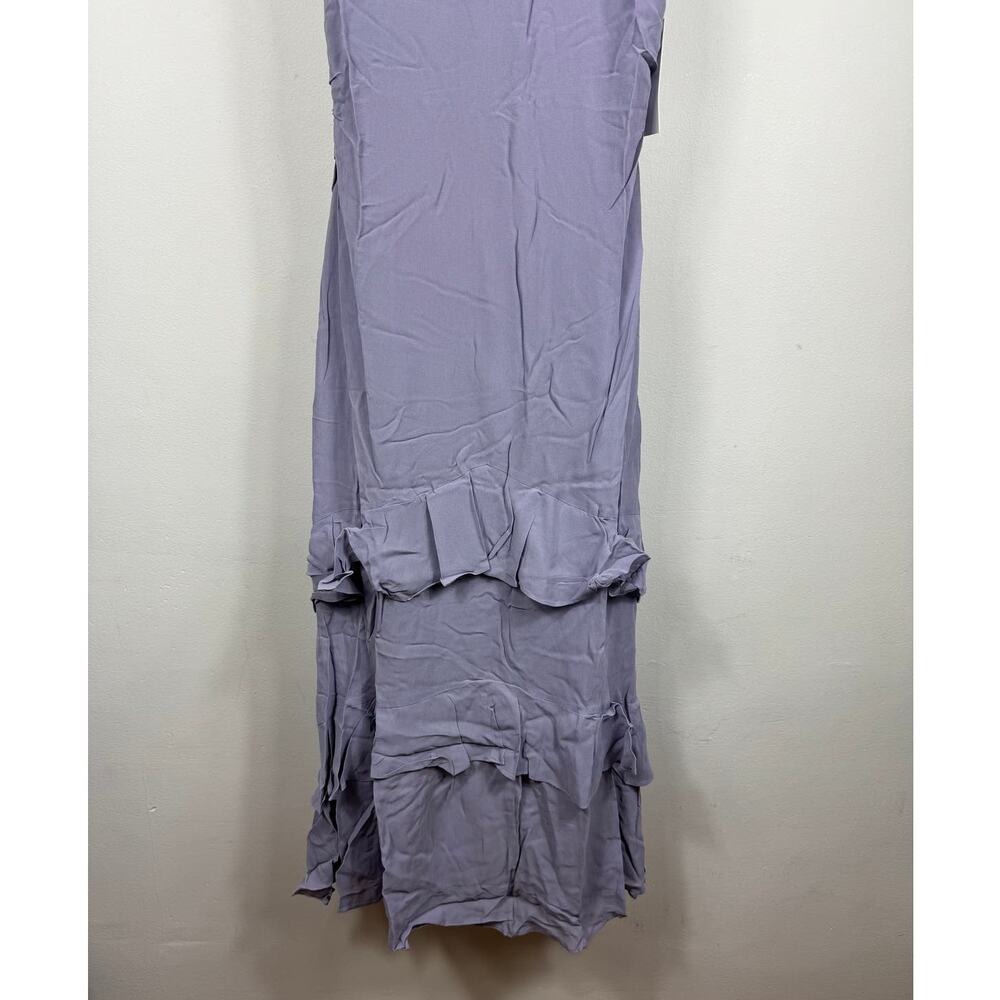 Reformation Lavender Tiered Ruffle Midi Dress - Picture 9 of 12